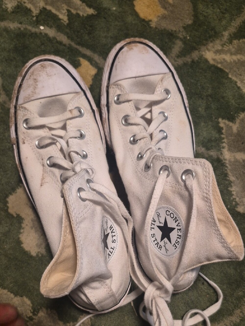 Converse White High-Top Canvas Sneakers - Picture 5 of 9
